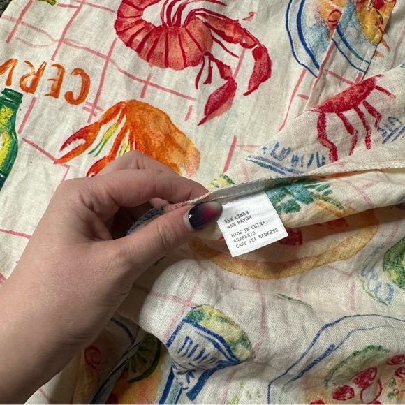 Calypso St. Barth Cajun seafood shirt - Picture 3 of 4